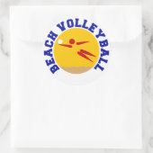 Sticker Rond Beach Volleyball (Sac)