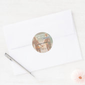 Sticker Rond Beach Wedding Boarding Pass Romantic Beach (Enveloppe)