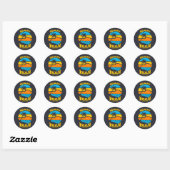 Sticker Rond Beachy Keen (Feuille)