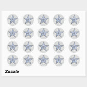 Sticker Rond Beachy Star (Feuille)