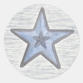 Sticker Rond Beachy Star (Devant)