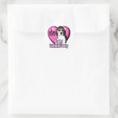 Sticker Rond Beagle, je vous demande (Sac)