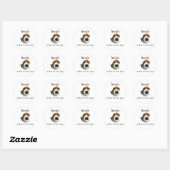 Sticker Rond Beagle - Un nez sur quatre jambes (Feuille)