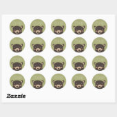 Sticker Rond Bear Cub (Feuille)