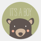 Sticker Rond Bear Cub (Devant)