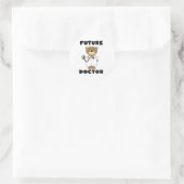 Sticker Rond Bear Future Doctor (Sac)