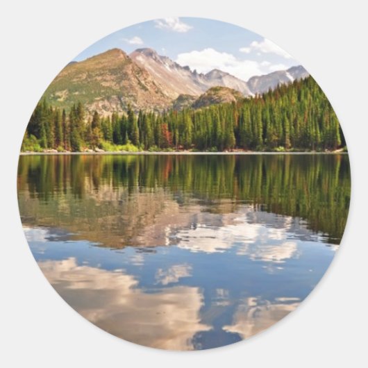Sticker Rond Bear Lake. Colorado. (Devant)