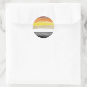 Sticker Rond Bear Pride Paint Stripes (Sac)