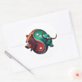 Sticker Rond Bear vs Bull Trading (Enveloppe)