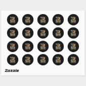 Sticker Rond Bearded Dragon Pet (Feuille)