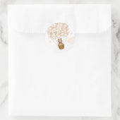 Sticker Rond Bearly Wait Teddy Bear Baby shower Favoriser (Sac)