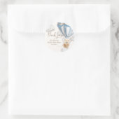 Sticker Rond Bearly Wait Teddy Bear Merci Baby shower (Sac)