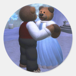 Sticker Rond Bears Dinky Christmas Ball