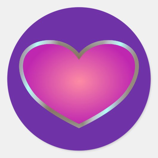 Sticker Rond Beat rose (Devant)