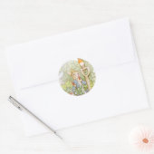Sticker Rond Béatrix classique Potter mignon lapin (Enveloppe)