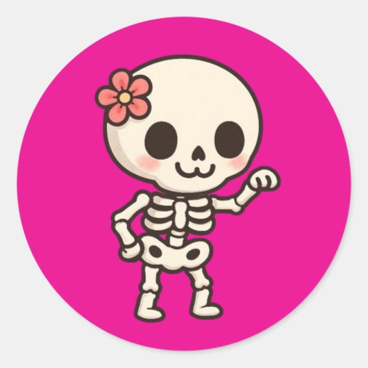 Sticker Rond Beau à l'os (Devant)