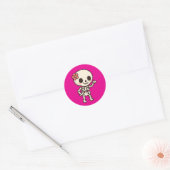 Sticker Rond Beau à l'os (Enveloppe)