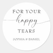 Sticker Rond Beau Boho personnalisé Mariage Tissue Pack (Devant)