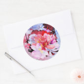 Sticker Rond Beau bouquet de fleurs (Enveloppe)