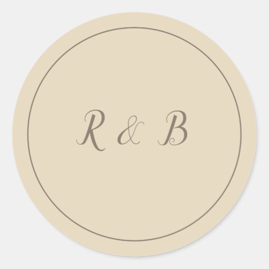 Sticker Rond Beau Brown (Devant)