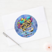 Sticker Rond Beau Chaos, rond (Enveloppe)