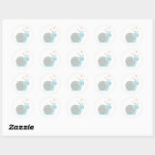 Sticker Rond Beau escargot (Feuille)
