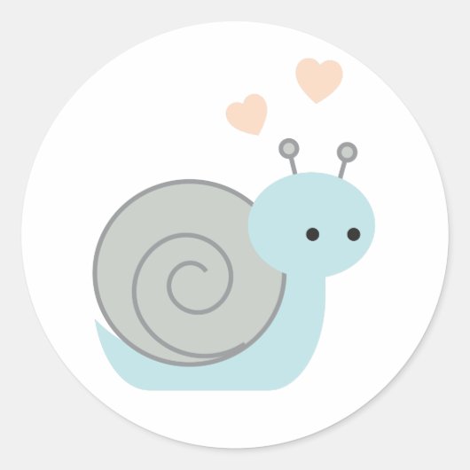 Sticker Rond Beau escargot (Devant)