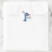 Sticker Rond Beau guerrier (Sac)