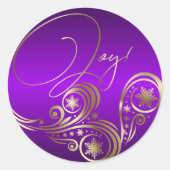 Sticker Rond Beau Imaginaire pourpre (Devant)
