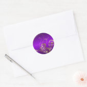 Sticker Rond Beau Imaginaire pourpre (Enveloppe)