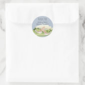 Sticker Rond Beau Mariage OWLS (Sac)