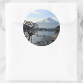Sticker Rond Beau Mont Fuji (Sac)