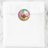 Sticker Rond Beau Papillon (Sac)