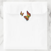 Sticker Rond Beau papillon (Sac)