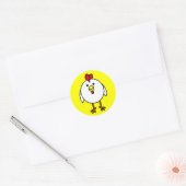 Sticker Rond Beau poulet (Enveloppe)
