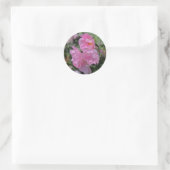 Sticker Rond Beau Roses rose pâle (Sac)