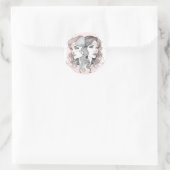 Sticker Rond beau style Gemini (Sac)