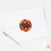 Sticker Rond Beau univers coloré extraordinaire Love text (Enveloppe)