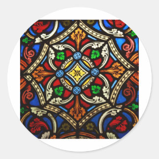 Sticker Rond Beau Verre De Tissu Religieux