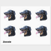 Sticker Rond beauceron (Feuille)