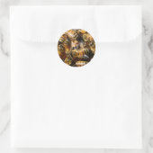Sticker Rond Beaucoup d'abeilles de miel (Sac)