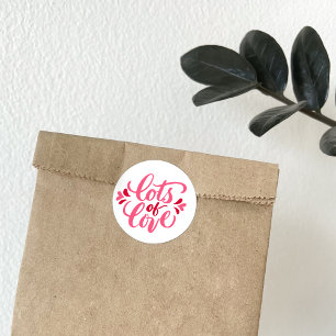 Sticker Rond Beaucoup d'amour