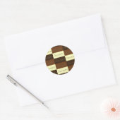 Sticker Rond Beaucoup d'autocollant au chocolat (Enveloppe)