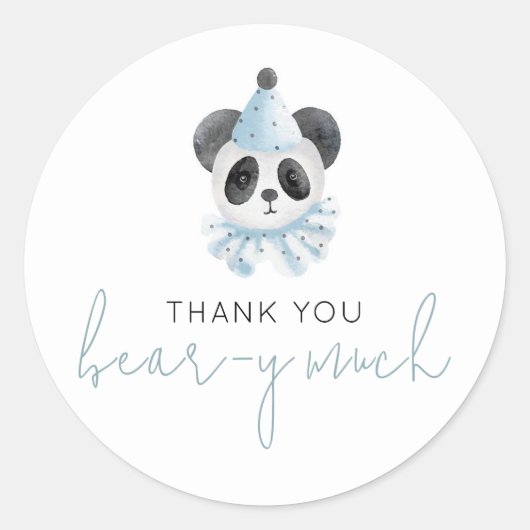 Sticker Rond Beaucoup d'ours de Merci (Devant)