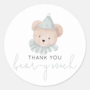 Sticker Rond Beaucoup d'ours de Merci