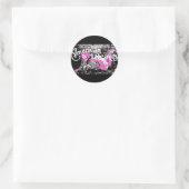 Sticker Rond Beauté américaine (Sac)
