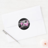 Sticker Rond Beauté américaine (Enveloppe)