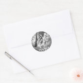 Sticker Rond Beauté B&W (Enveloppe)