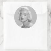 Sticker Rond Beauté classique (Sac)