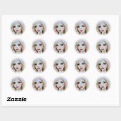 Sticker Rond beauté dans l'huile (Feuille)